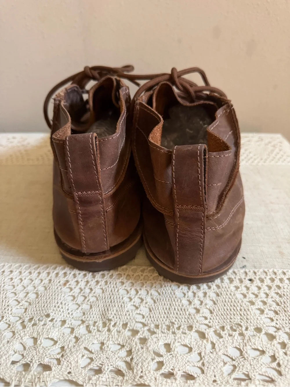 Teva Boots Mens 13 Brown Leather Mush Atoll Chukka Ankle Lace Up Casual 1009164